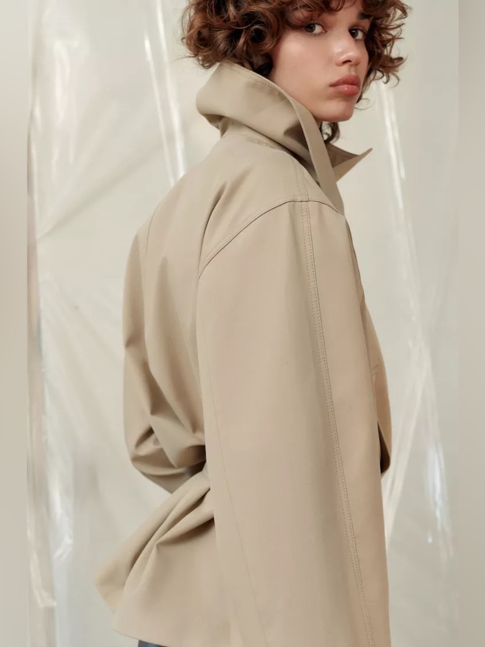 NWT Zara Short Belted Trench Coat